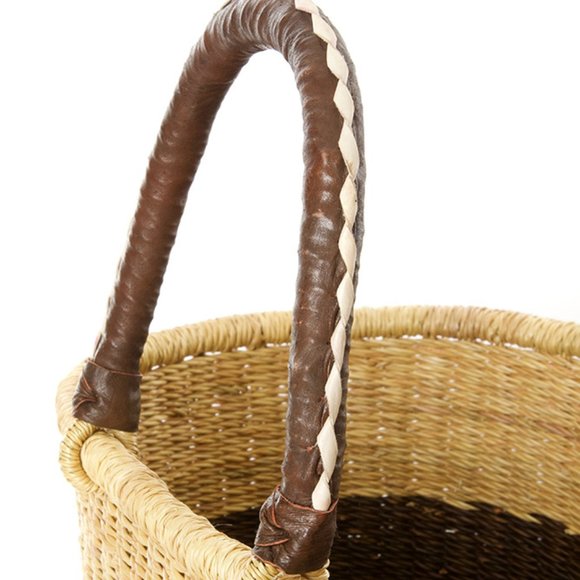 Color Block Bolga Shopper - Nutmeg - Picture 3 of 3